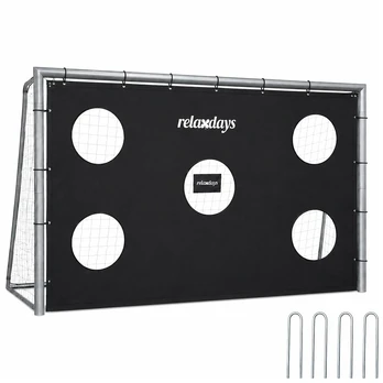Relaxdays Plieniniai futbolo vartai