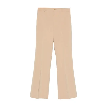 Tiesūs džinsai moterims, Ruda, Woven-straight-pants