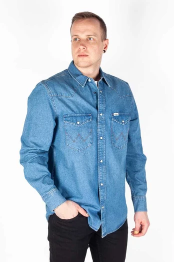 Džinsiniai marškiniai WRANGLER