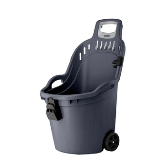 Stefanplast Karutis Helpy vežimėlis 50L 59.5x53x88.5cm pilkas