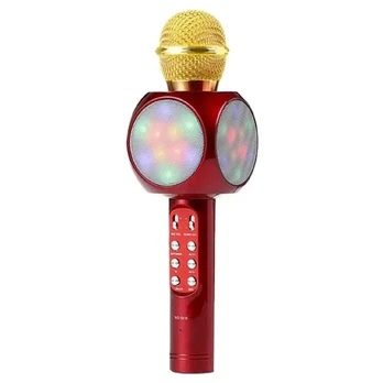 Riff WS-1816 16W karaoke BT microphone with LED 360 Red