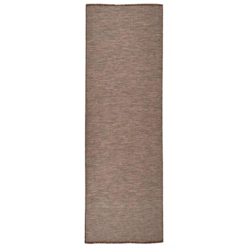 Lauko kilimėlis, rudos spalvos, 80x250cm, plokščio pynimo