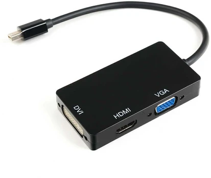 Spacetronik Multiport mini DP na HDMI DVI VGA SPD-M02