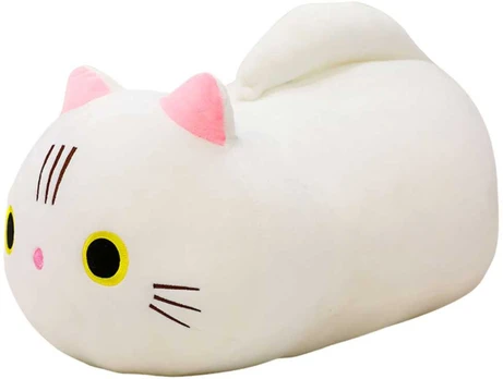 Pliušinis žaislas Katė, 40 cm, balta