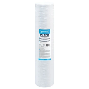 Ecosoft PP siūlinis filtras 4,5"×20" 20 mikronų