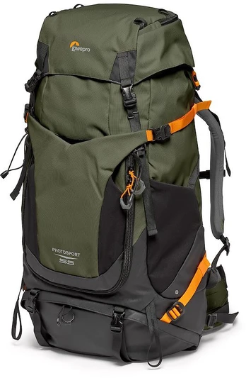 Durable and extra roomy backpackFits DSLR with up to three lensesQuick front and back access