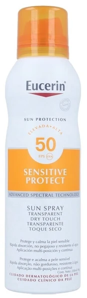 Apsaugininis purškiklis nuo saulės Eucerin Sensitive Protect SPF50, 200 ml