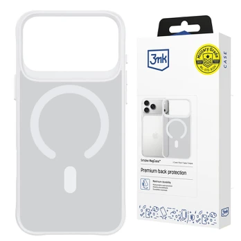 Dėklas 3Mk Protection 3mk Smoke MagCase for iPhone 17 Pro - Baltas-Translucent