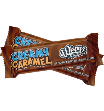 Wispy Protein Bar, Creamy Caramel, 55 g