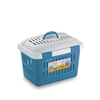 Stefanplast Transportavimo narvas Midi Gulliver 45x33x33cm balta|mėlyna