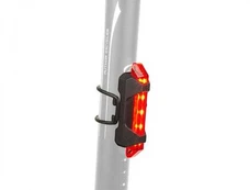 Author Flashing light A-Stake Mini USB (juodas/red-lens) kaina