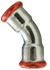 Pressed elbow Assotherm 45. FF. 22 mm - pressed