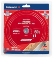 SPECIALIST+ pjovimo diskas Multimaterial 254x30x60T kaina