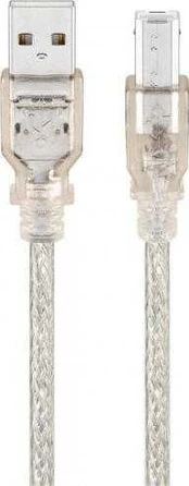„Goobay“ USB-A – USB-B USB laidas, 1 m permatomas (JAB-340525)