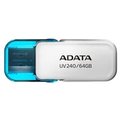 ADATA UV240 64GB USB Flash Drive, White ADATA kaina