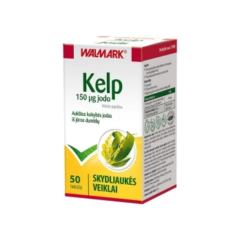 Maisto papildas Kelp 0.15 mg jodo tabletės, 50 tablečių