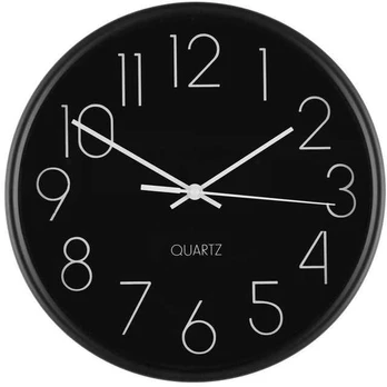 4Living Wall clock Hour juodas 25 cm