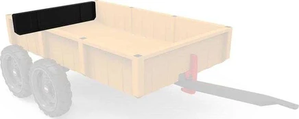 Berg Large Trailer - Rear hatch juodas