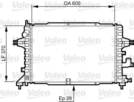 Variklio radiatorius VALEO VAL734380