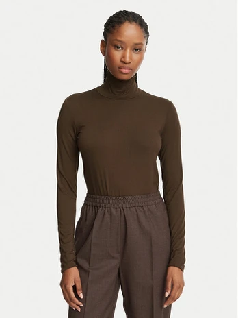 Weekend Max Mara Marškinėliai Multif 2625946012 Tamsiai ruda Regular Fit