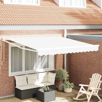 rankinė įtraukiama markizė balta 350x250 cm