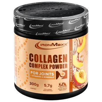 IronMaxx Collagen Complex Powder 300 g. - Peach ice tea skonis