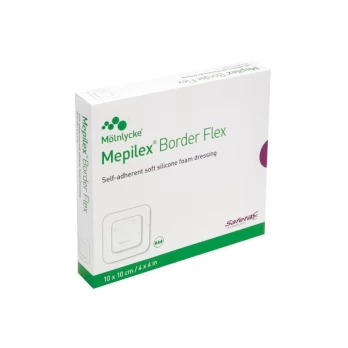 MEPILEX tvarstis Border Flex, 10 cm x 10 cm, 5 vnt.