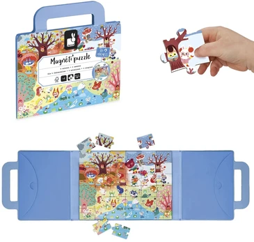 Dėlionė Janod 4 pory roku Magneti'puzzles 36el.
