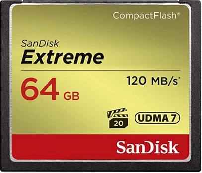 Sandisk By Western Digital MEMORY COMPACT FLASH 64GB/SDCFXSB-064G-G46 SANDISK