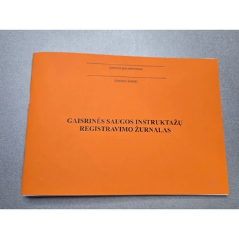 Gaisrinės saugos instruktažų registravimo žurnalas