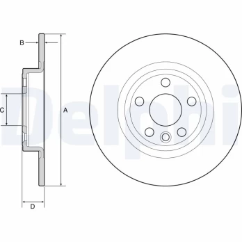 DELPHI BG4930C Brake Disc