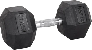 Šešiakampis hantelis inSPORTline Hexsteel 27.5kg kaina