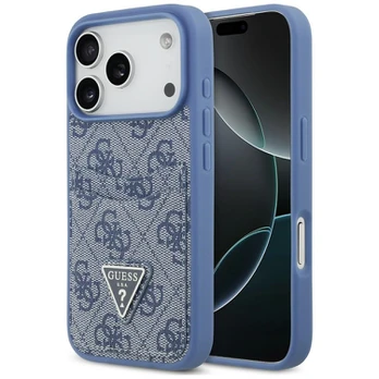 Case Guess 4G Double Card Triangle for iPhone 18 Pro / 17 Pro blue