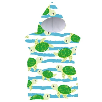 Pončas su gobtuvu 60x120 Turtles šventinis rankšluostis