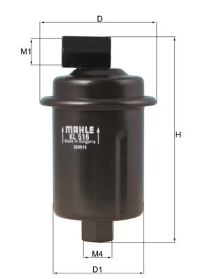 Kuro filtras MAHLE KL 516