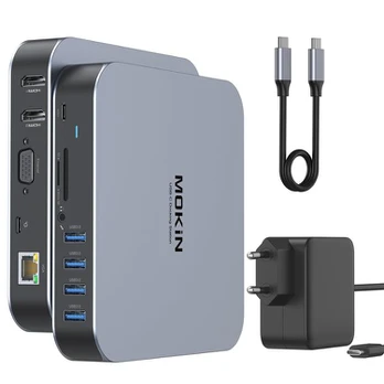MOKiN Docking Station 13 in 1, 65W USB C