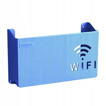 Sieninis laikiklis Switch Router, mėlynas