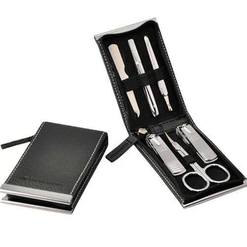 Three Seven Manicure set Black - 6 tools Unisex
