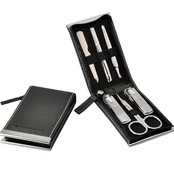 Three Seven Manicure set Black - 6 tools Unisex kaina
