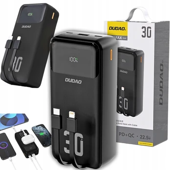 Išorinė baterija Dudao, 30 000 mAh