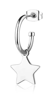 Sagapo Steel single earring Hvězda Smile SSM023