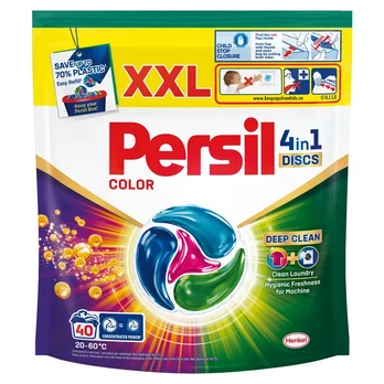 Skalbimo kapsulės PERSIL DISCS COLOR, 40 skalbimų
