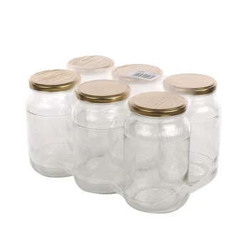 RINKINYS 6 STIKLAINIŲ 900 ML + FI 82 6Z dangtelis