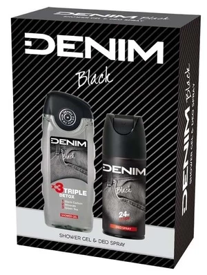 Rinkinys vyrams Sarantis Denim Black, 400 ml