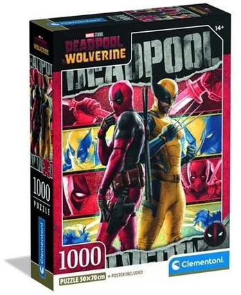 Clementoni CLE puzzle 1000 CompactDeadpool _ Wolverine 37050