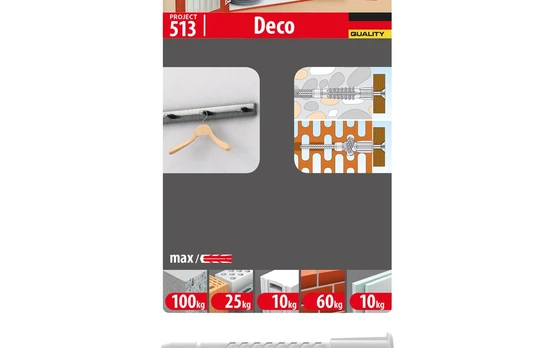 Universalus kaištis TOX, Deco 8/49, 6 vnt.