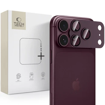 KAMEROS APSAUGA Tech-Protect CAMFULL FIT+ iPhone 18 PRO MAX BURGUNDY