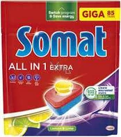 Tabletės indaplovėms Extra Somat 85 vnt. All in 1