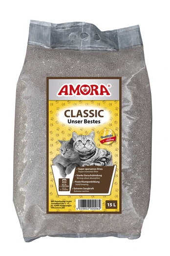 Sušokantis kraikas katėms Amora Classic, 12 kg