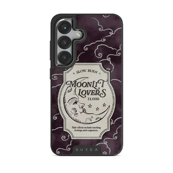 Moonlit Lovers - Samsung Galaxy S25 Case, Elite Dark (Magnetic) / Gunmetal